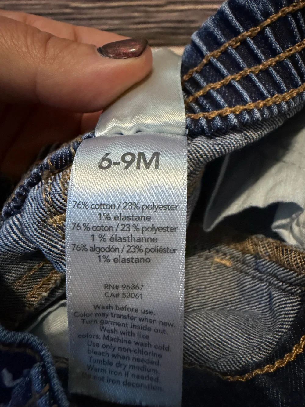 OshKosh B’gosh Baby Jeans Size 6–9M